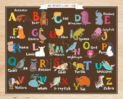 Alphabet & Animals - 80 Piece Junior Jigsaw Puzzle